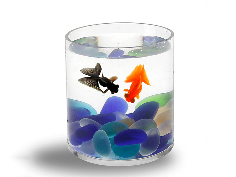 圓形魚(yú)缸廠家定制圓柱型水族箱