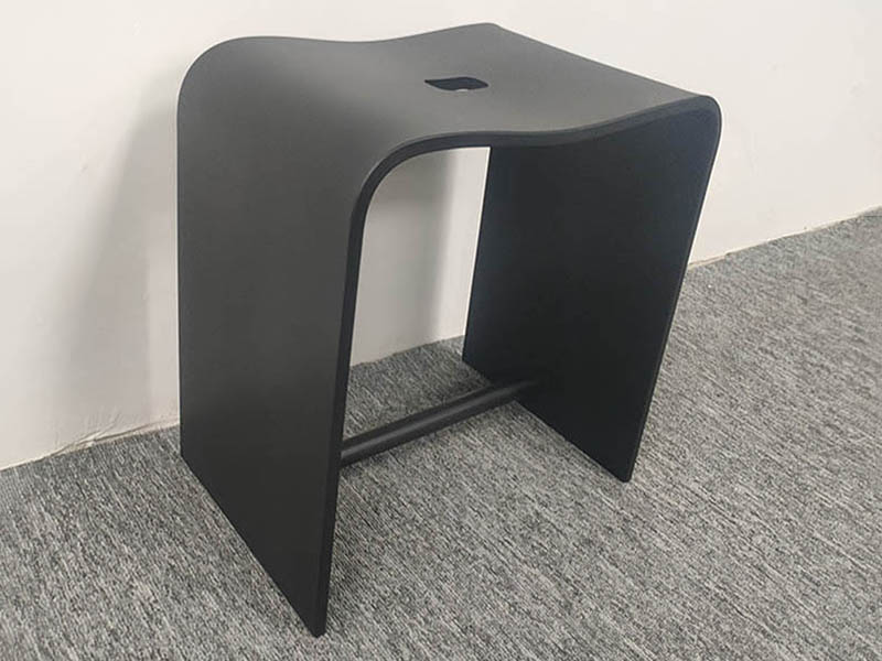 黑色磨砂亞克力U型凳子定制